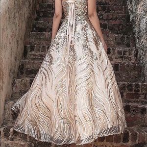 Like NEW XS sequin gold dress